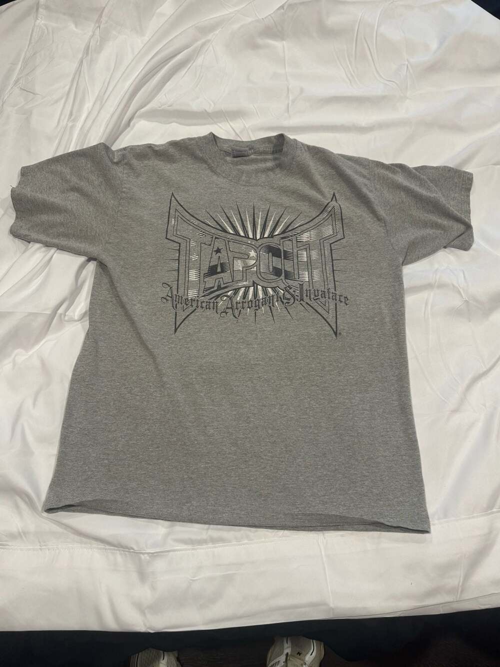 Vintage Y2K Tapout American Arrogance & Injustice Yazbek